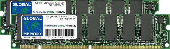 2GB (2 x 1GB) SDRAM PC133 133MHz 168-PIN DIMM MEMORY RAM KIT FOR PACKARD BELL DESKTOPS